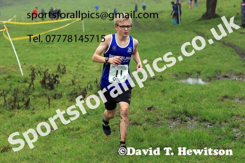 Boys under-13s 2023 NECAA Cross Country Relays, Thornley Hall Farm, Peterlee, County Durham. Photo: David T. Hewitson/Sports for All Pics